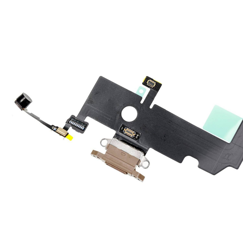 Flex Conector de carga microfono iPhone XS Max (Oro) (Original)