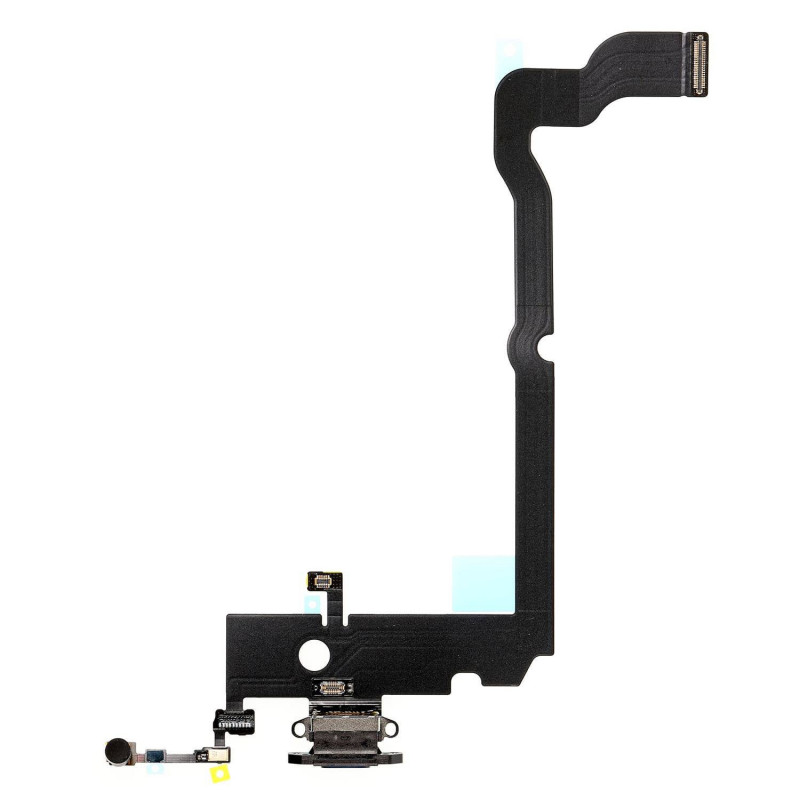 Flex Conector de carga microfono iPhone XS Max A2101 (Negro)