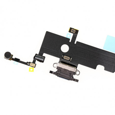 Flex Conector de carga microfono iPhone Xs A2097 (Negro)