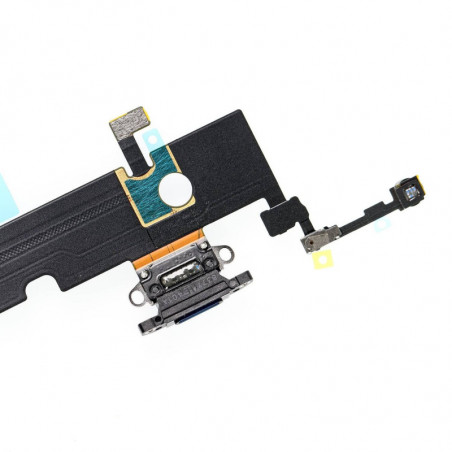 Flex Conector de carga microfono iPhone Xs A2097 (Negro)