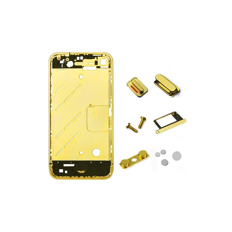 CHASIS METAL IPHONE 4 ORO