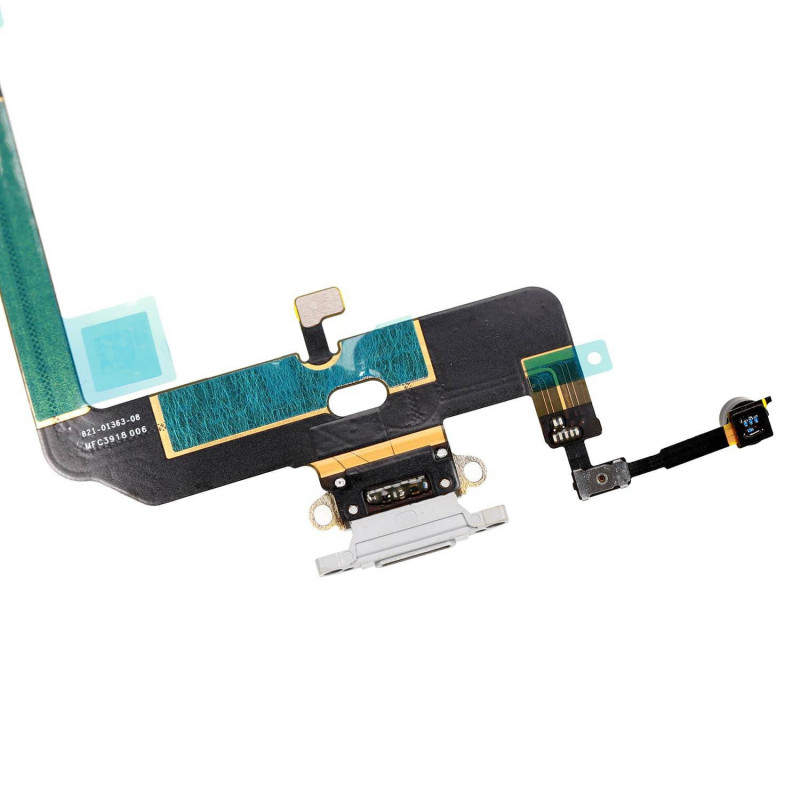 Flex Conector de carga microfono iPhone Xs A2097 (Negro)