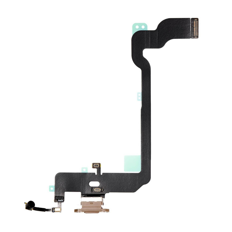 Flex Conector de carga microfono iPhone Xs A2097 (Oro)