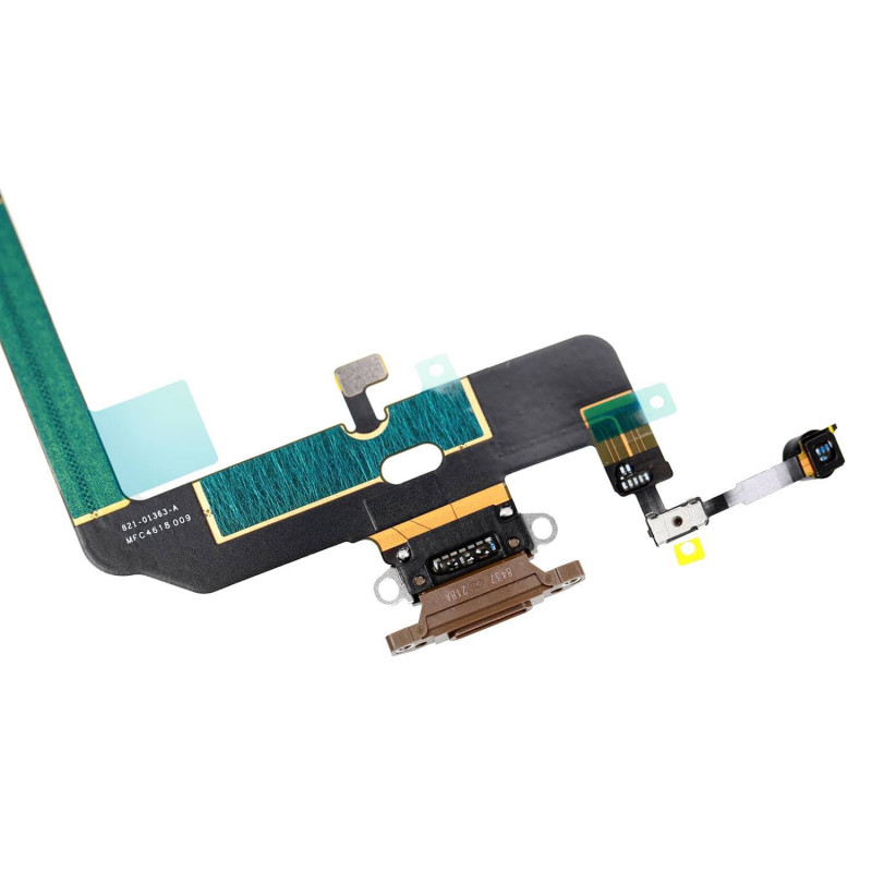 Flex Conector de carga microfono iPhone Xs A2097 (Oro)