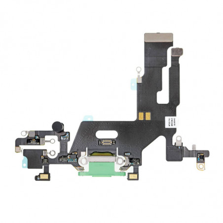Flex Conector de carga microfono iPhone 11 A2221 (Verde)