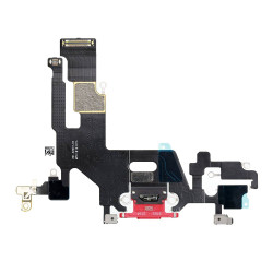 Flex Conector de carga microfono iPhone 11 (Rojo) (Original)