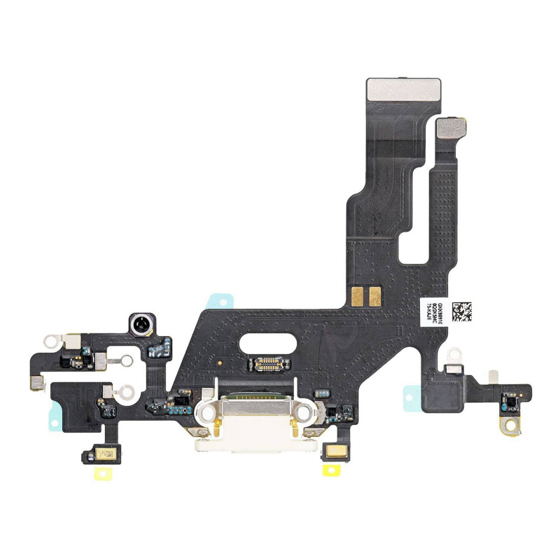 Flex Conector de carga microfono iPhone 11 (Blanco) (Original)
