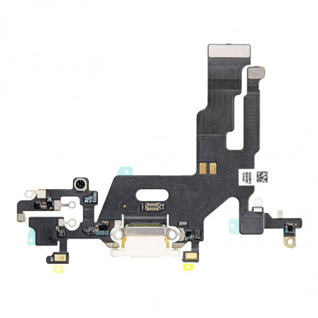 Flex Conector de carga microfono iPhone 11 A2221 (Blanco)