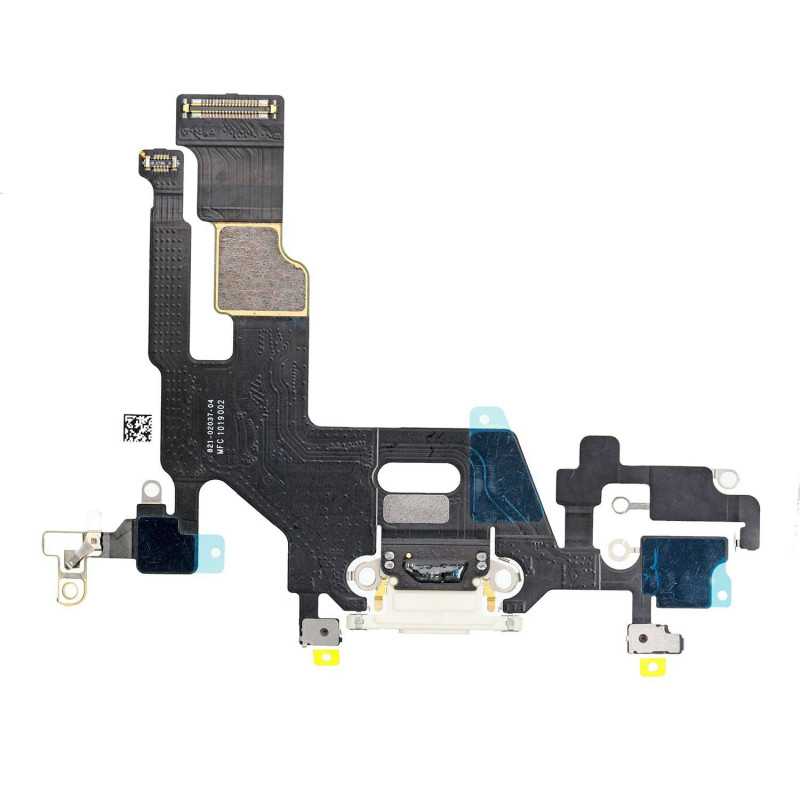 Flex Conector de carga microfono iPhone 11 A2221 (Blanco)