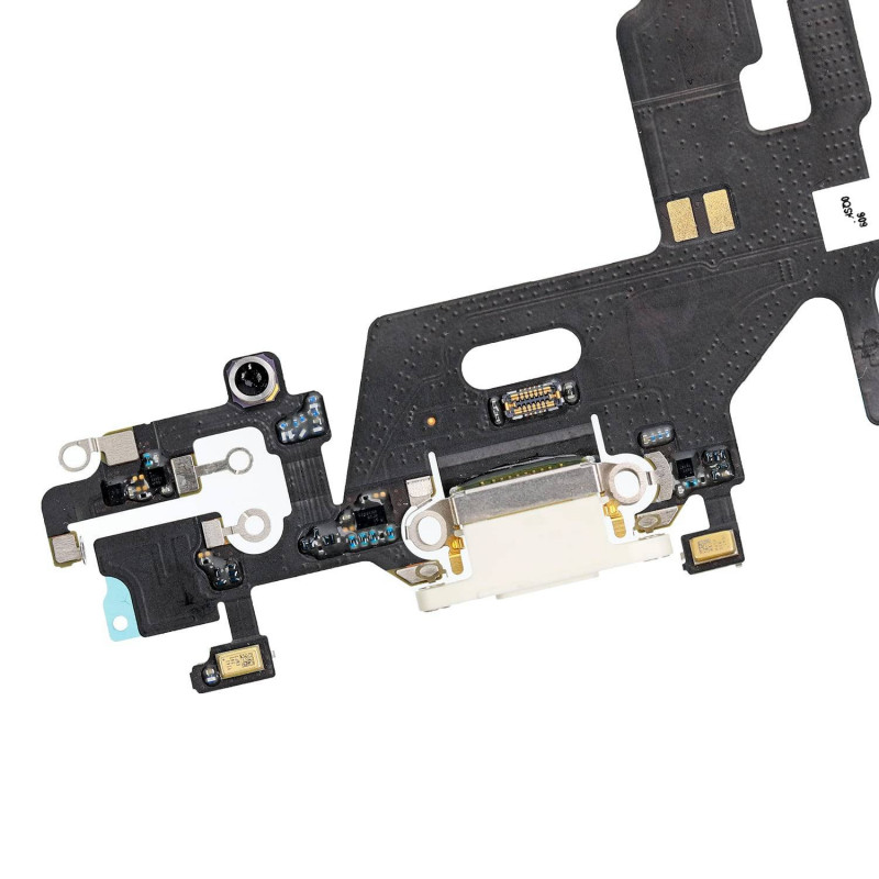 Flex Conector de carga microfono iPhone 11 (Blanco) (Original)