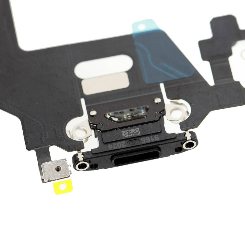 Flex de carga micrófono iPhone 11 (Original) (Negro)