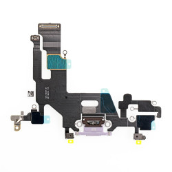 Flex Conector de carga microfono iPhone 11 (Purpura) (Original)
