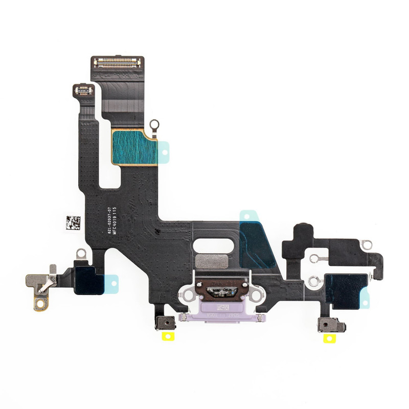 Flex Conector de carga microfono iPhone 11 A2221 (Purpura)