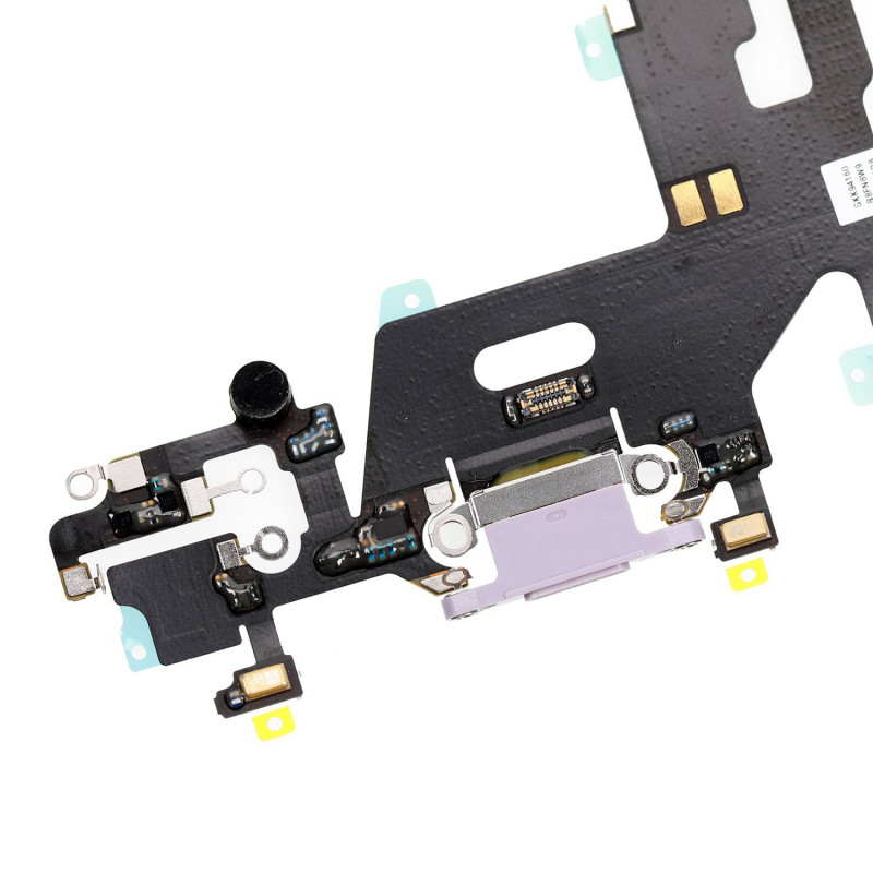Flex Conector de carga microfono iPhone 11 (Purpura) (Original)