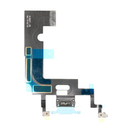 Flex Conector de carga microfono iPhone XR A2105 (Azul) 2