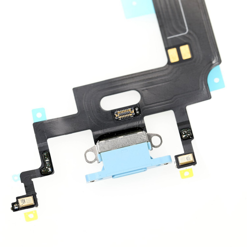 Flex Conector de carga microfono iPhone XR A2105 (Azul)