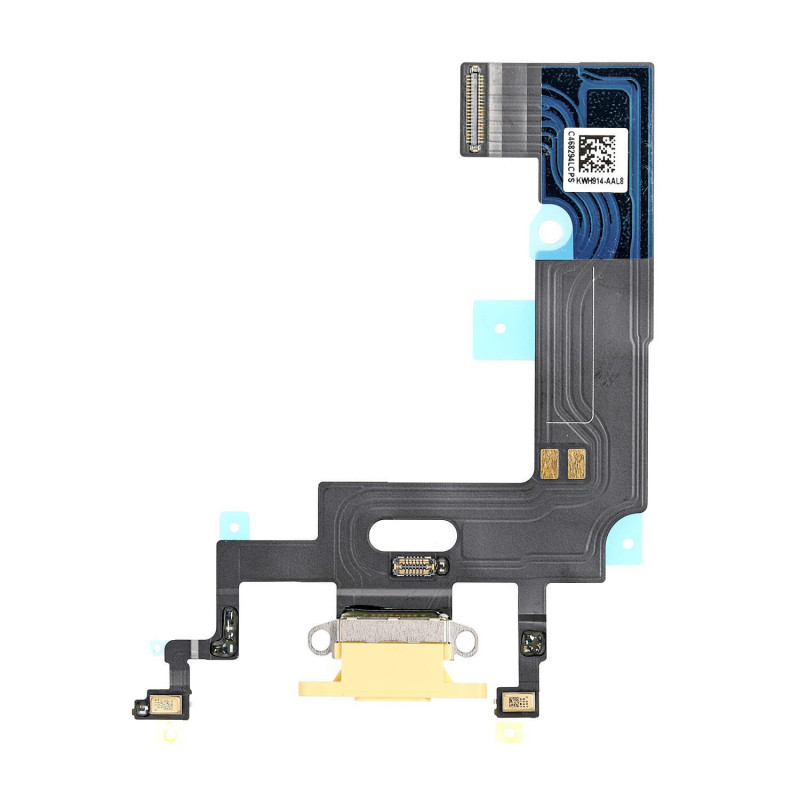 Flex Conector de carga microfono iPhone XR A2105 (Amarillo)