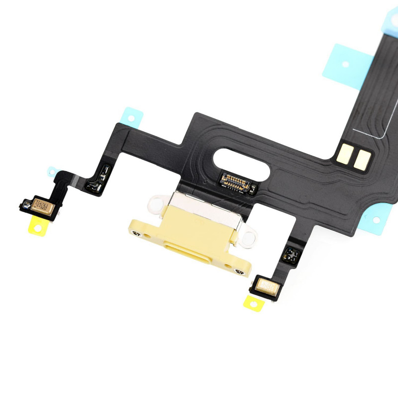 Flex Conector de carga microfono iPhone XR A2105 (Amarillo)