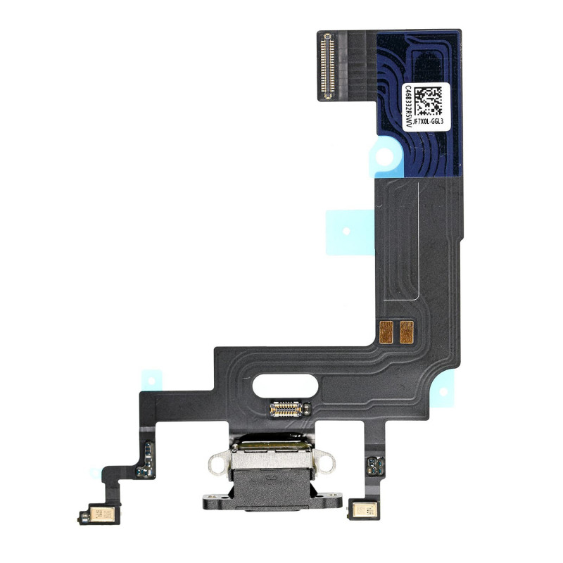 Flex Conector de carga microfono iPhone XR A2105 (Negro)
