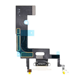 Flex Conector de carga microfono iPhone XR A2105 (Blanco) 2