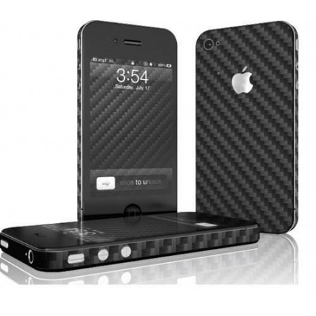Skin Carbono iPhone 4 - Negro