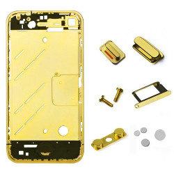 CHASIS METAL IPHONE 4 ORO