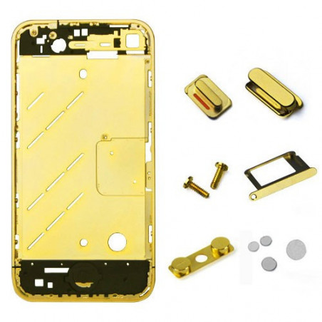 CHASIS METAL IPHONE 4 ORO