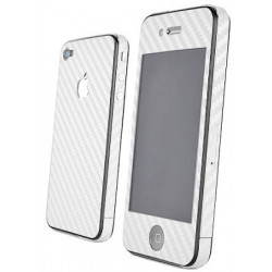 Skin Carbono iPhone 4 - Blanco