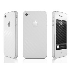 Skin Carbono iPhone 4 - Blanco 2