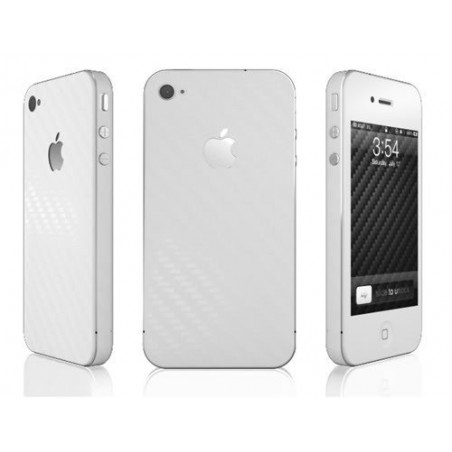 Skin Carbono iPhone 4 - Blanco
