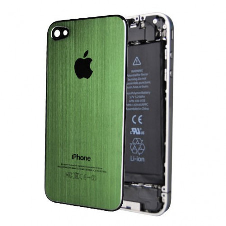 Tapa Trasera Metal Cepillado iPhone 4 - Verde