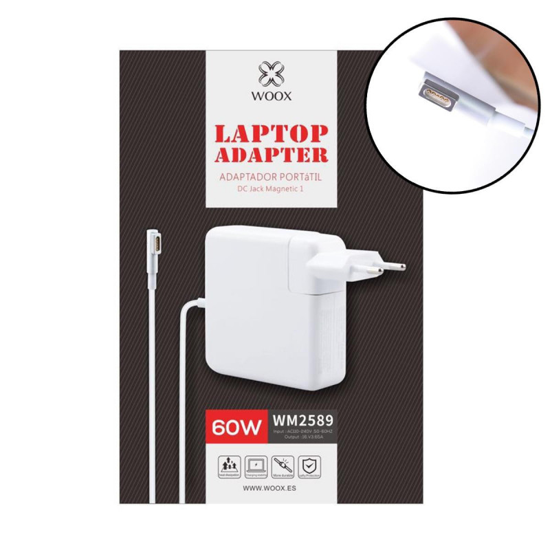 Cargador Compatible con MacBook y MacBook Pro de 60W MagSafe - WM2589