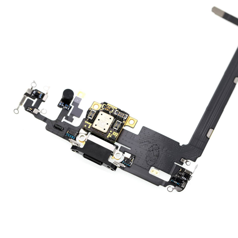 Flex Conector de carga micrófono iPhone 11 Pro Max (Negro) (Original)
