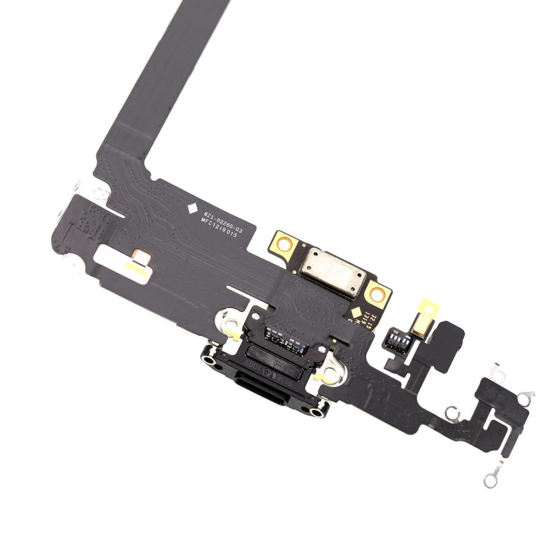 Flex Conector de carga micrófono iPhone 11 Pro Max (Negro) (Original)