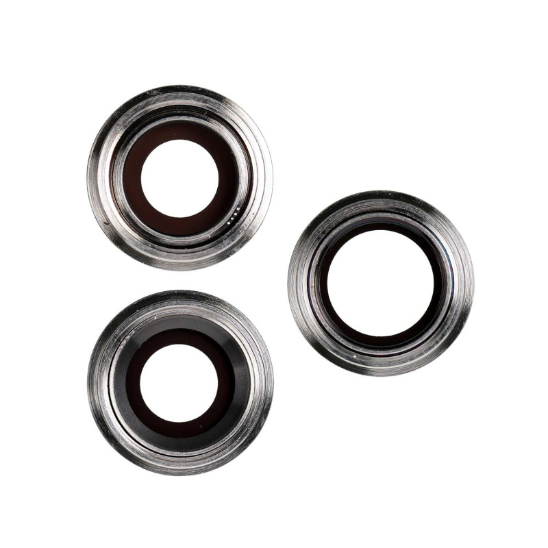 Embellecedor con lente para iPhone 11 Pro / Pro Max - Blanco | Repuestos Iphone