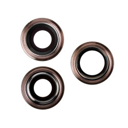 Embellecedor con lente para iPhone 11 Pro / Pro Max - Oro | Repuestos Iphone 2