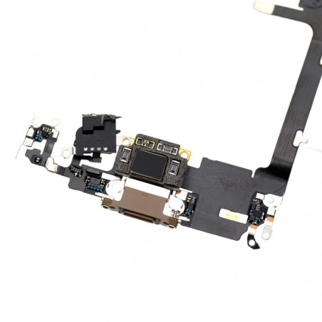 Flex Conector de carga micrófono iPhone 11 Pro (Oro)| Repuestos Iphone