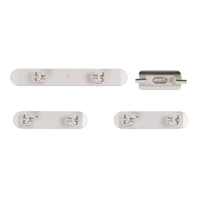 Juego de botones laterales para iPhone 11 Blanco