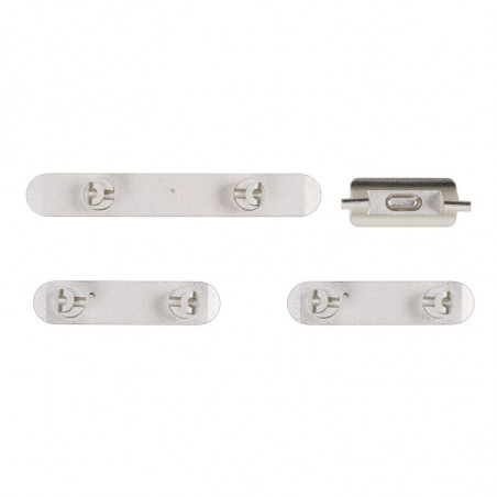 Juego de botones laterales para iPhone 11 Blanco
