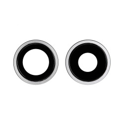 Embellecedor con lente para iPhone 11 - Blanco | Repuestos Iphone