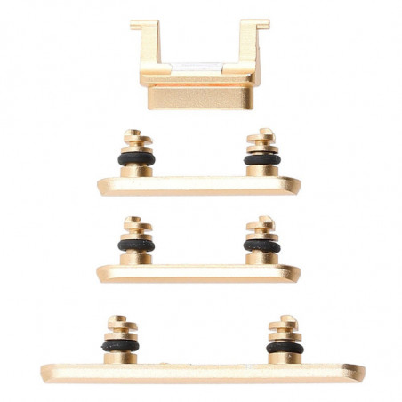 Juego de botones laterales para iPhone XR Amarillo | Repuestos Iphone