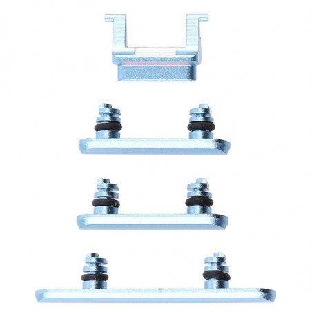 Juego de botones laterales para iPhone XR Azul | Repuestos Iphone