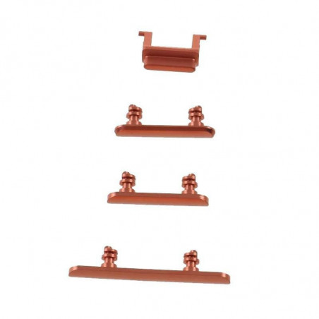 Juego de botones laterales para iPhone XR Coral | Repuestos Iphone