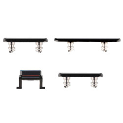 Juego de botones laterales para iPhone X Negro | Repuestos Iphone