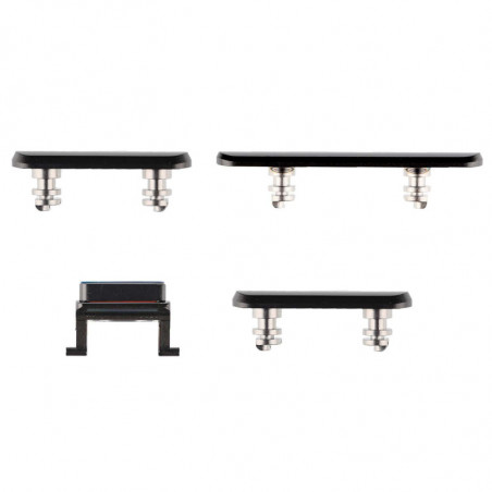 Juego de botones laterales para iPhone X Negro | Repuestos Iphone