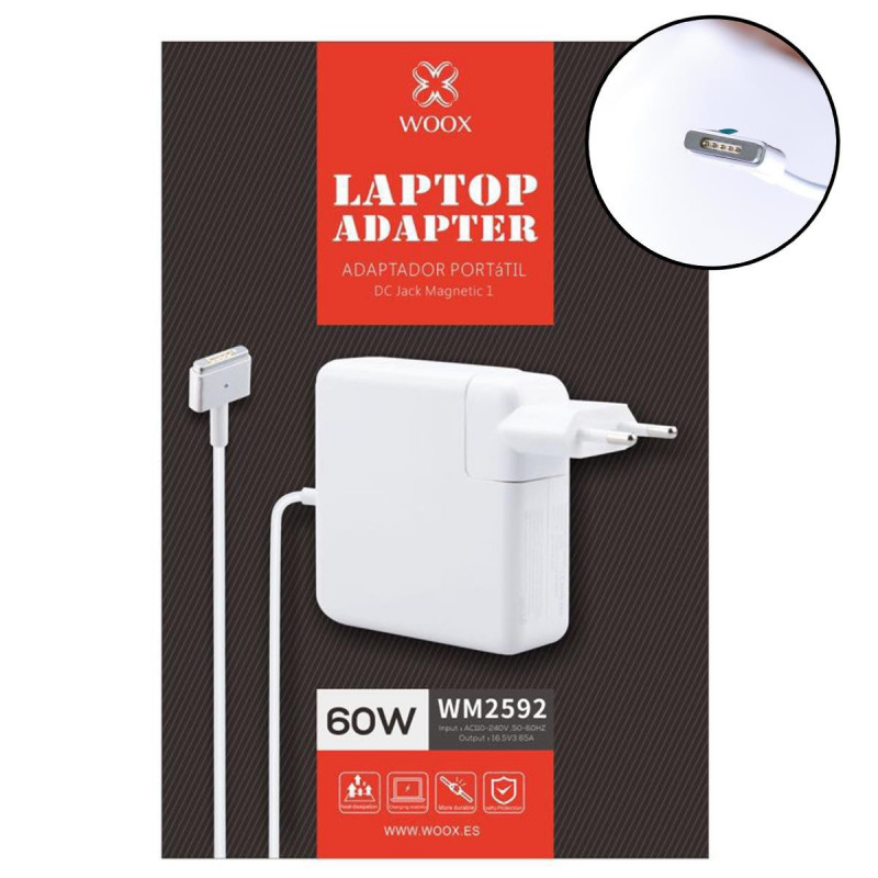 Cargador Compatible con 2 MacBook Pro de 60W MagSafe - WM2592