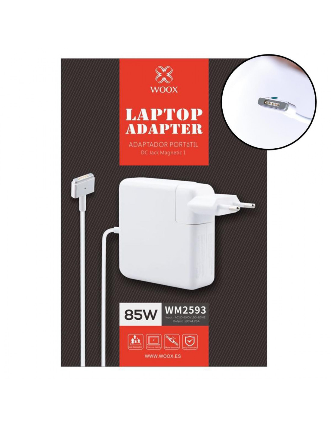 Cargador 85W MagSafe Apple para la MacBook Pro