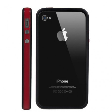 Bumper iPhone 4 4S - Rojo Negro