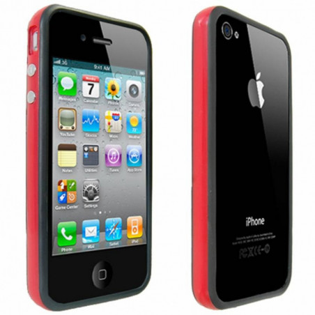 Bumper iPhone 4 4S - Rojo Negro