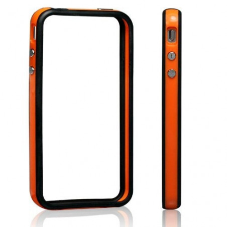 Bumper iPhone 4 4S - Naranja Negro